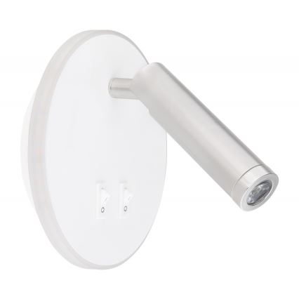 Globo - LED Стенен спот LED/6W + LED/1W/230V