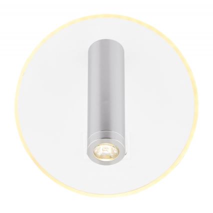 Globo - LED Стенен спот LED/6W + LED/1W/230V