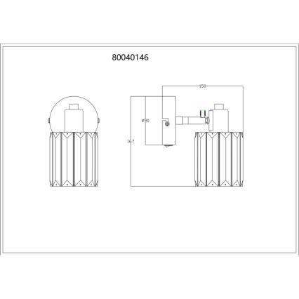 Globo - Спот аплик 1xE14/40W/230V