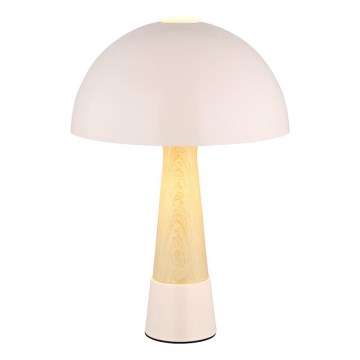 Globo - Бежова настолна лампа 1xE27ILLU/40W/230V
