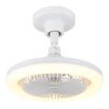 Globo - Димируем LED таванен вентилатор LED/20W/230V 3000-6500K бял + дистанционно управление