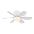 Globo - Димируем таванен LED вентилатор LED/5W/230V 2700-6500K бял + дистанционно управление