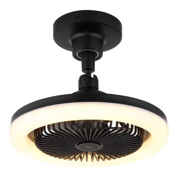 Globo - димируем таванен вентилатор LED/20W/230V 3000-6500K черен + дистанционно управление