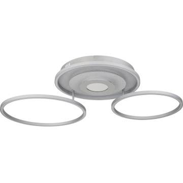 Globo - Димируема LED таванна лампа LED/40W/230V 2700-6500K 57x99,2 cm сребриста + дистанционно управление