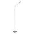 Globo - Димируема сензорна LED подова лампа LED/6,5W/230V 2700/3350/4000K матов хром