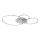 Globo - Димируемо таванно LED осветително тяло LED/36W/230V 2700-6000K сребристо + дистанционно управление