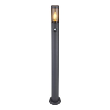 Globo - Екстериорна лампа със сензор 1xE27/15W/230V IP44 110 см черен