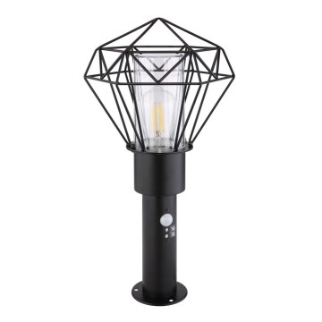 Globo - Екстериорна лампа със сензор 1xE27/15W/230V IP44