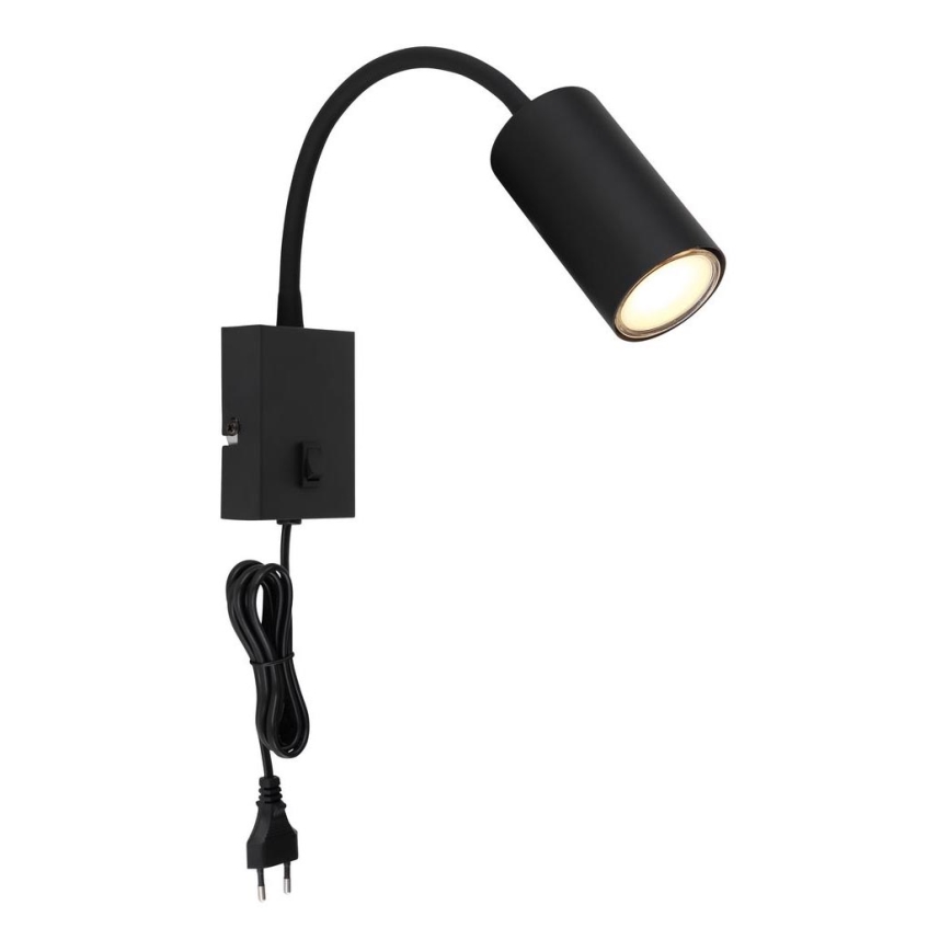Globo - Гъвкав аплик 1xGU10/25W/230V черен