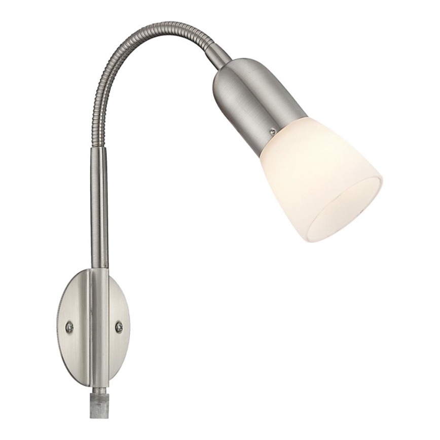 Globo - Гъвкав малка лампа 1xE14/40W/230V матов хром