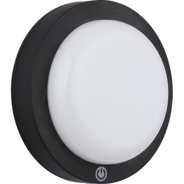 Globo - LED Акумулаторен докосване аплик LED/1,2W/3,7V Ø 15 см 1800 mAh черен