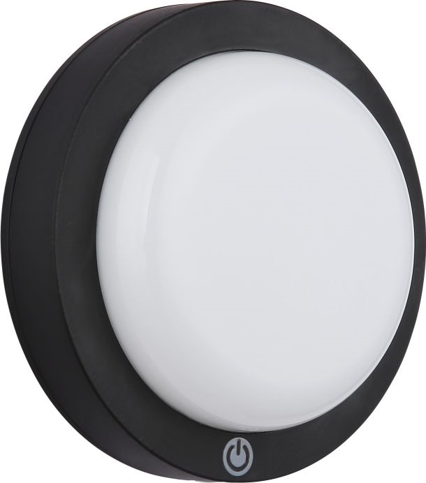 Globo - LED Акумулаторен докосване аплик LED/1,2W/3,7V Ø 15 см 1800 mAh черен