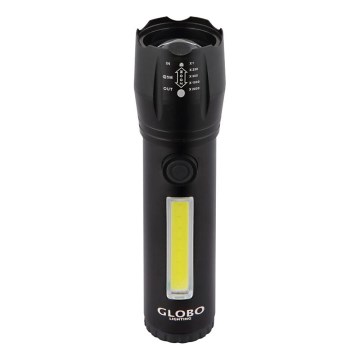 Globo - LED акумулаторен фенер LED/3W/5V + COB/3W 5500K 1200 mAh