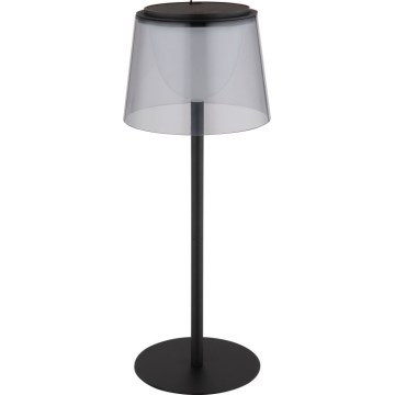 Globo - LED Димируем докосване екстериорен настолна лампа LED/1,8W/5V IP44 1800 mAh черен/опушен