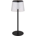 Globo - LED Димируем докосване екстериорен настолна лампа LED/1,8W/5V IP44 1800 mAh черен/прозрачен