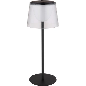 Globo - LED Димируем докосване екстериорен настолна лампа LED/1,8W/5V IP44 1800 mAh черен/прозрачен