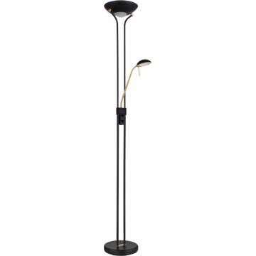 Globo - LED Димируем лампион LED/20W/230V + LED/5,5W 3000K черен/златист