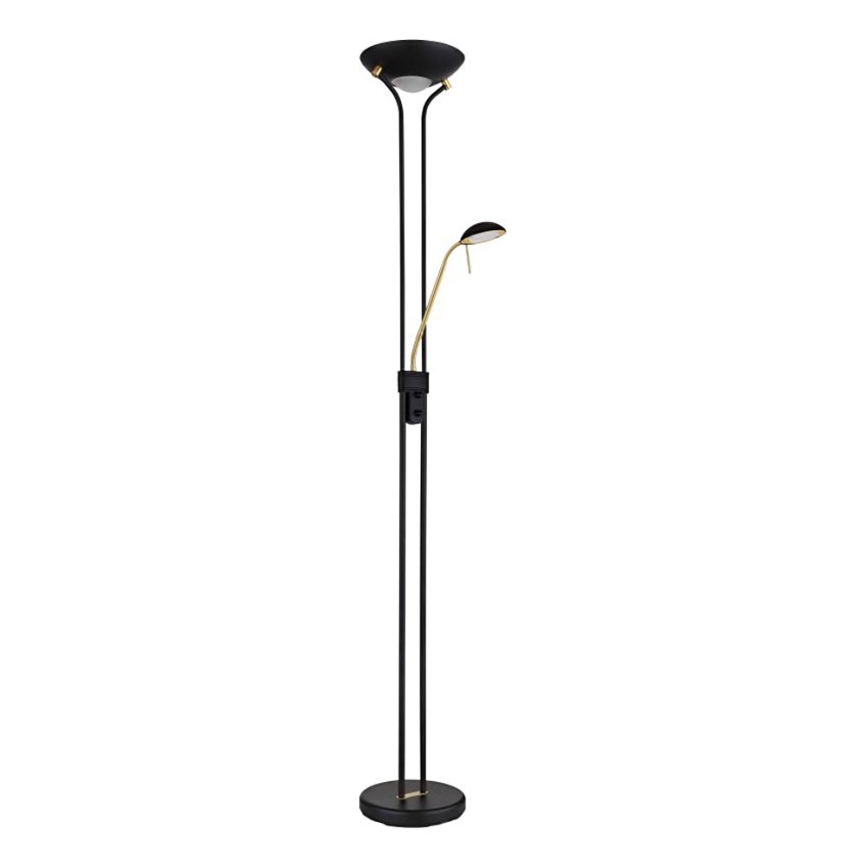 Globo - LED Димируем лампион LED/20W/230V + LED/5,5W 3000K черен/златист