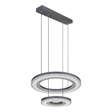 Globo - LED Димируем пендел LED/50W/230V 2700-6000K Ø 50 см черен + дистанционно управление