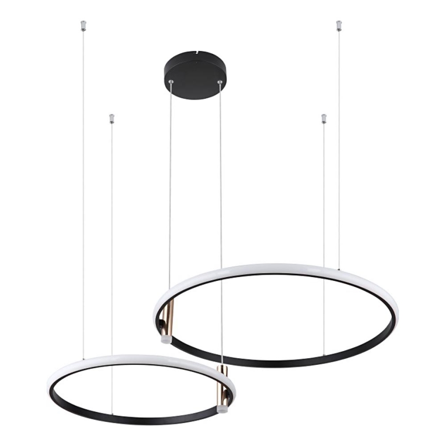 Globo - LED Димируем пендел LED/55W/230V 2700-6000K черен + дистанционно управление
