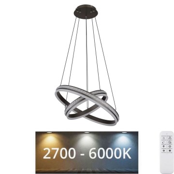Globo - LED Димируем пендел LED/60W/230V 2700K-6000K + дистанционно управление