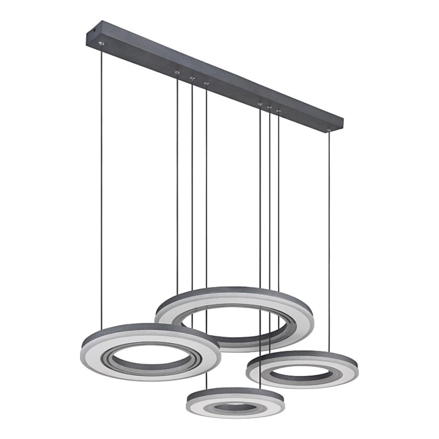 Globo - LED Димируем пендел LED/80W/230V 2700-6000K черен + дистанционно управление