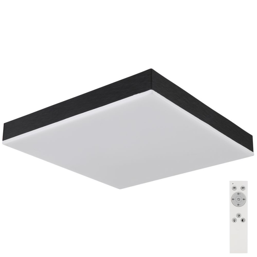 Globo - LED Димируем плафон LED/24W/230V 2700-6500K черен + дистанционно управление