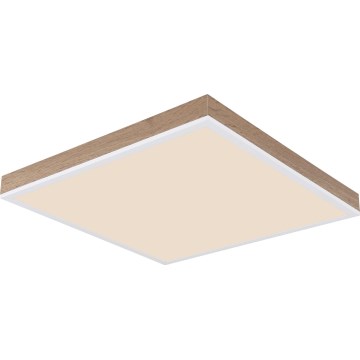 Globo - LED Димируем плафон LED/24W/230V 2700-6500K + дистанционно управление кафяв/бял
