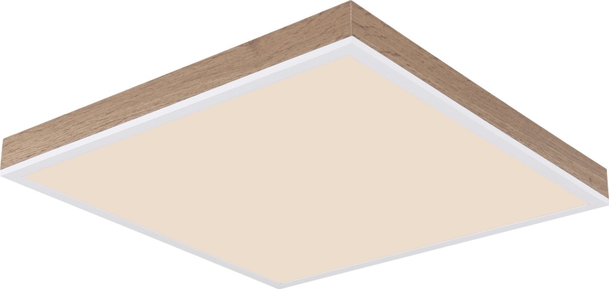 Globo - LED Димируем плафон LED/24W/230V 2700-6500K + дистанционно управление кафяв/бял