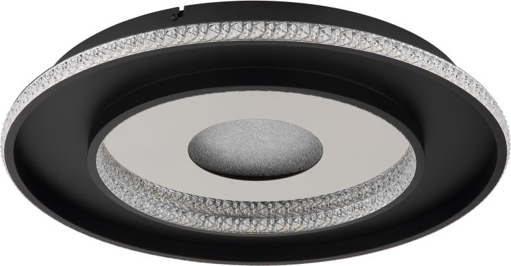Globo - LED Димируем плафон LED/30W/230V 2700-6500K Ø 52,5 см черен + дистанционно управление