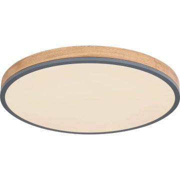 Globo - LED Димируем плафон LED/40W/230V 2700-6500K Ø 60 см + дистанционно управление кафяв/сив