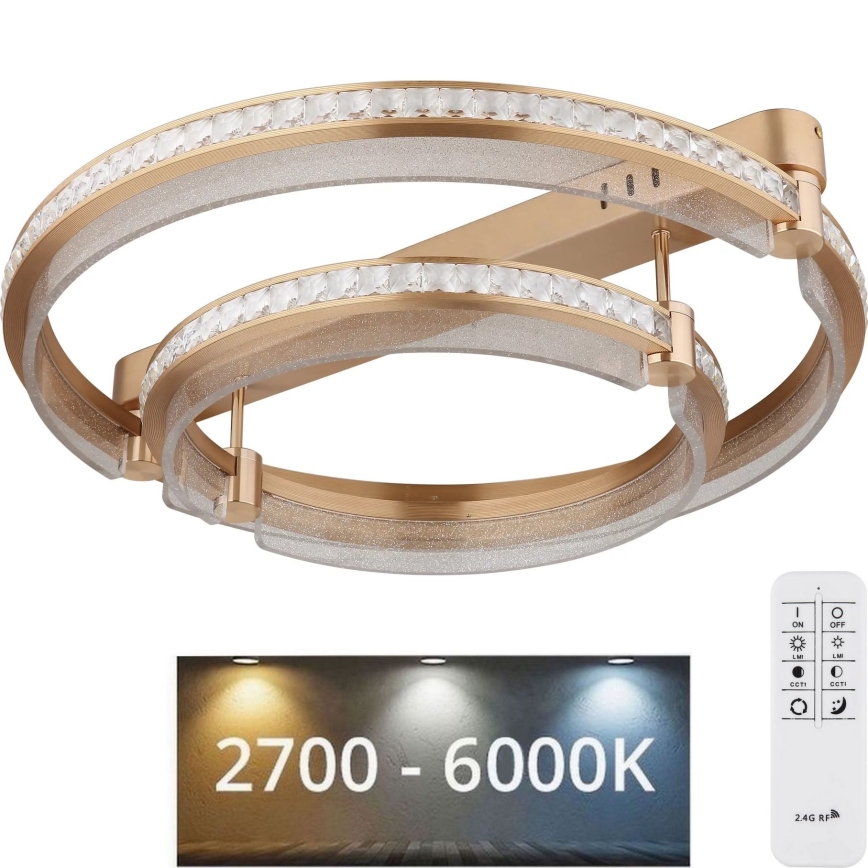 Globo - LED Димируем плафон LED/78W/230V 2700K-6000K + дистанционно управление