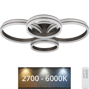 Globo - LED Димируем плафон LED/90W/230V 2700K-6000K + дистанционно управление