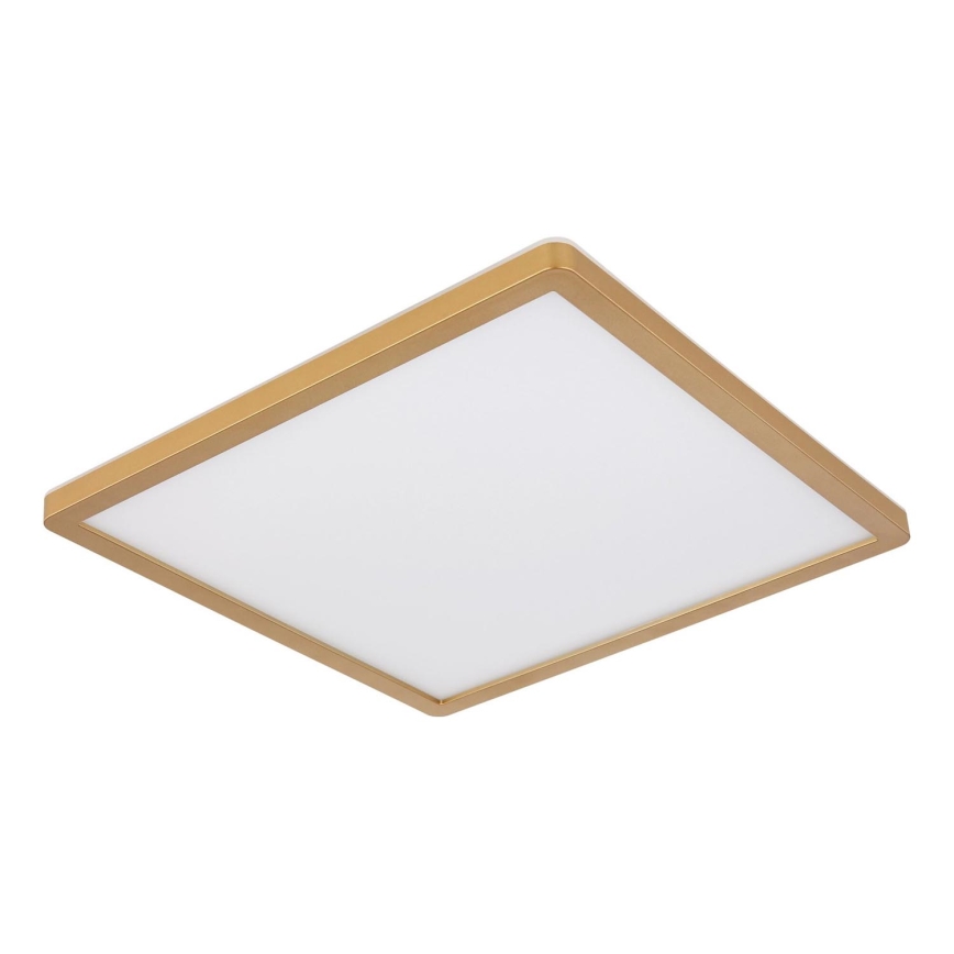 Globo - LED Димируем плафон за баня LED/18W/230V 3000K IP44 29,4x29,4 см месинг
