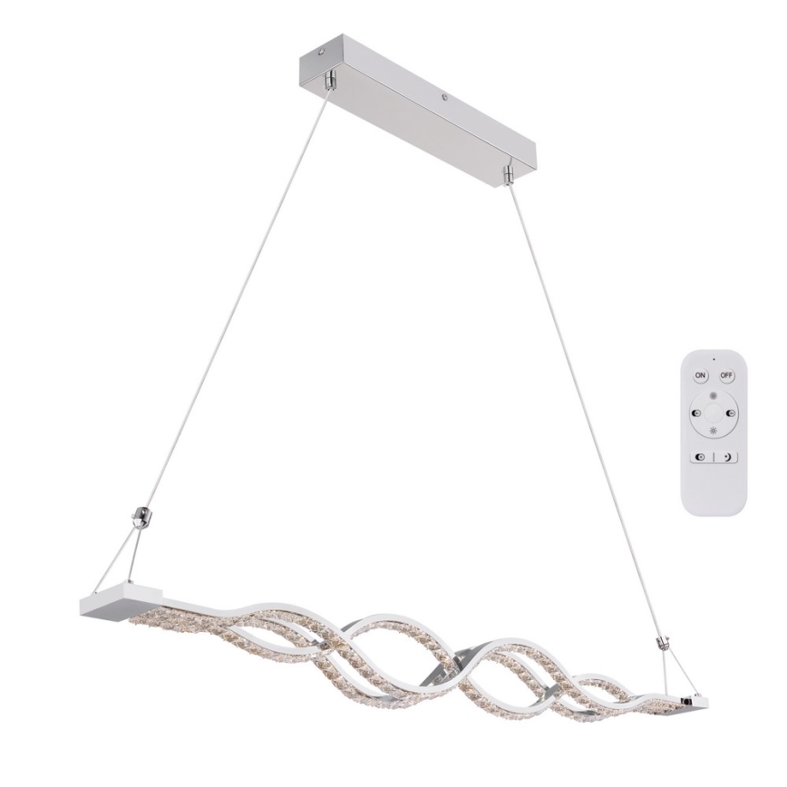 Globo - LED Димируем Полилей на верижка 1xLED/30W/230V + дистанционно управление