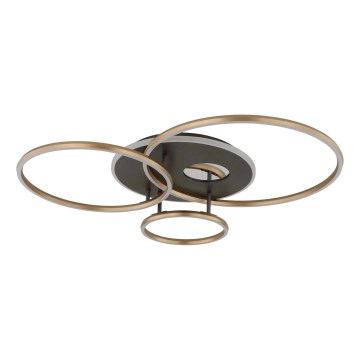 Globo - LED Димируем таванен осветител LED/54W/230V 2700-6000K 90x70 cm черен + дистанционно управление