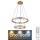 Globo - LED Димируем кристален полилей на връв LED/78W/230V 2700K-6000K + дистанционно управление