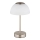 Globo - LED Димируема акумулаторна настолна лампа LED/2,5W/5V 1800mAh 2700K/4000K/6500K матов хром