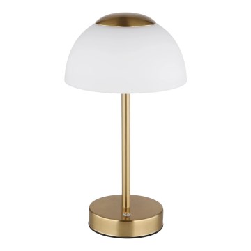 Globo - LED Димируема акумулаторна настолна лампа LED/2,5W/5V 1800mAh 2700K/4000K/6500K месинг