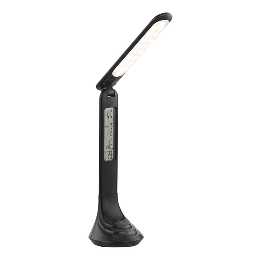 Globo - LED Димируема акумулаторна настолна лампа с дисплей LED/4W/230V 2200 mAh черен