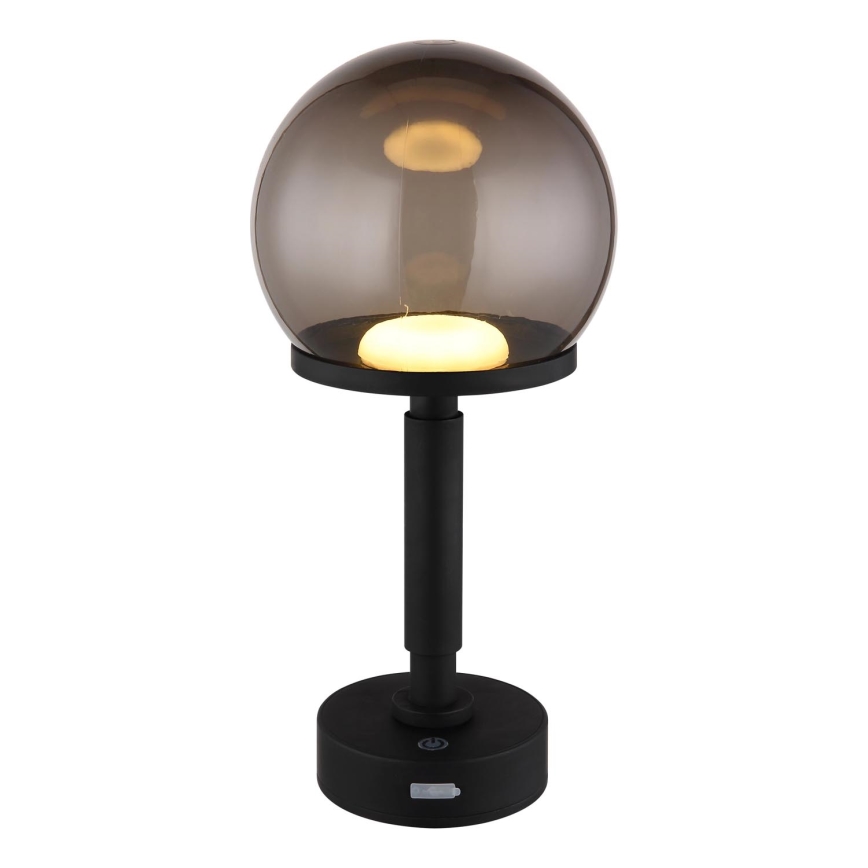Globo - LED Димируема акумулаторна настолна сензорна лампа LED/2,5W/5V 1800mAh 2700/4000/6500K черен