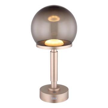Globo - LED Димируема акумулаторна настолна сензорна лампа LED/2,5W/5V 1800mAh 2700/4000/6500K розовозлатист