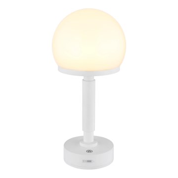 Globo - LED Димируема акумулаторна настолна сензорна лампа LED/2,5W/5V 1800mAh 2800K бял