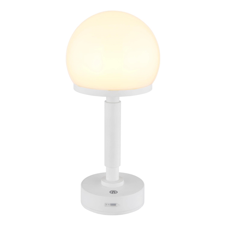 Globo - LED Димируема акумулаторна настолна сензорна лампа LED/2,5W/5V 1800mAh 2800K бял