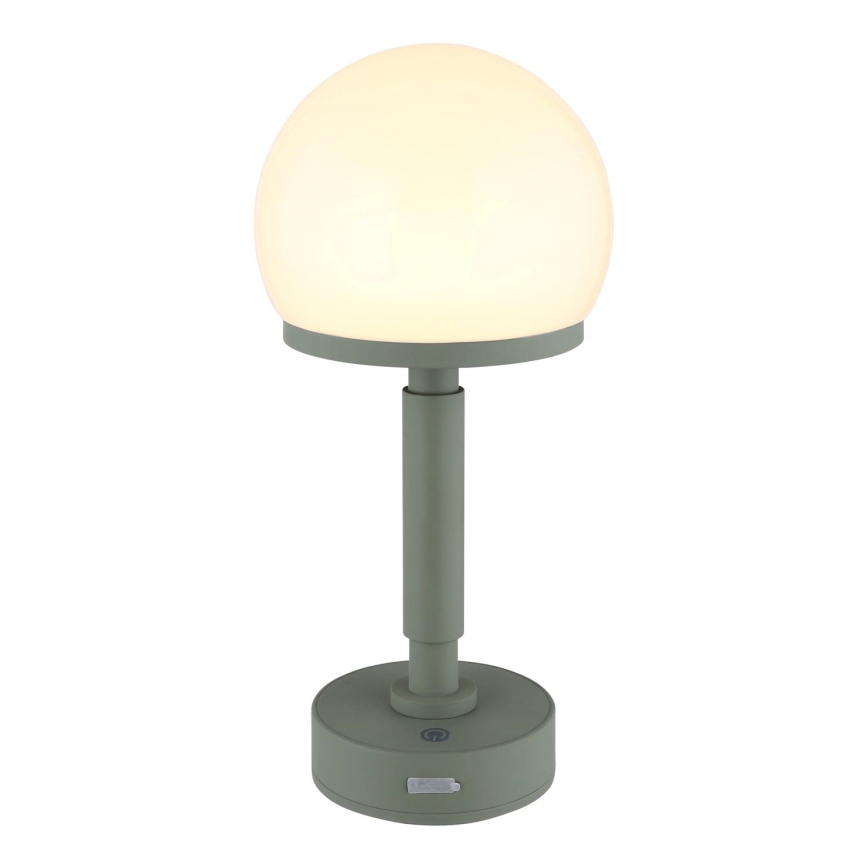 Globo - LED Димируема акумулаторна настолна сензорна лампа LED/2,5W/5V 1800mAh 2800K зелен