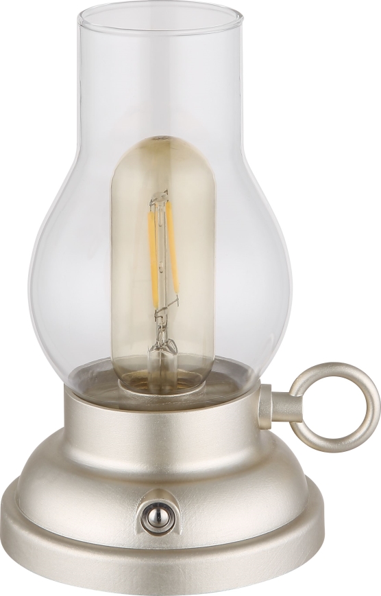 Globo - LED Димируема акумулаторна настолна touch лампа LED/1W/3,7V 1200 mAh матов хром