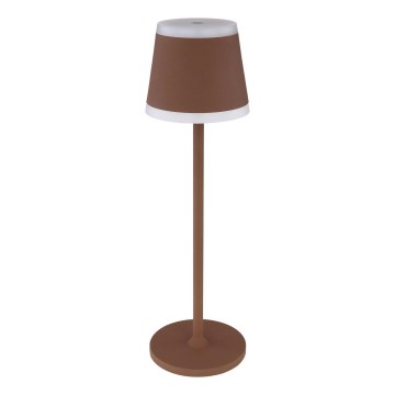 Globo - LED Димируема акумулаторна настолна touch лампа LED/4,6W/3,7V 3000K 1800mAh кафяв IP54