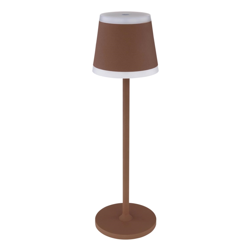 Globo - LED Димируема акумулаторна настолна touch лампа LED/4,6W/3,7V 3000K 1800mAh кафяв IP54