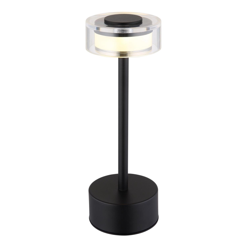 Globo - LED Димируема акумулаторна сензорна настолна лампа LED/2,5W/3,7V 2700/4000/6500K 1800mAh черен