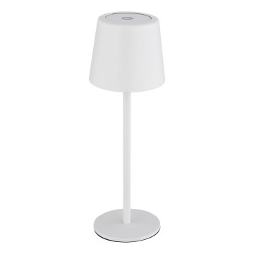 Globo - LED Димируема екстериорна сензорна настолна лампа LED/2W/5V 3000/4000/6000K 2200 mAh IP44 бял